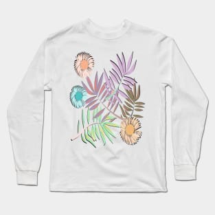 Gerbera and Palms Long Sleeve T-Shirt